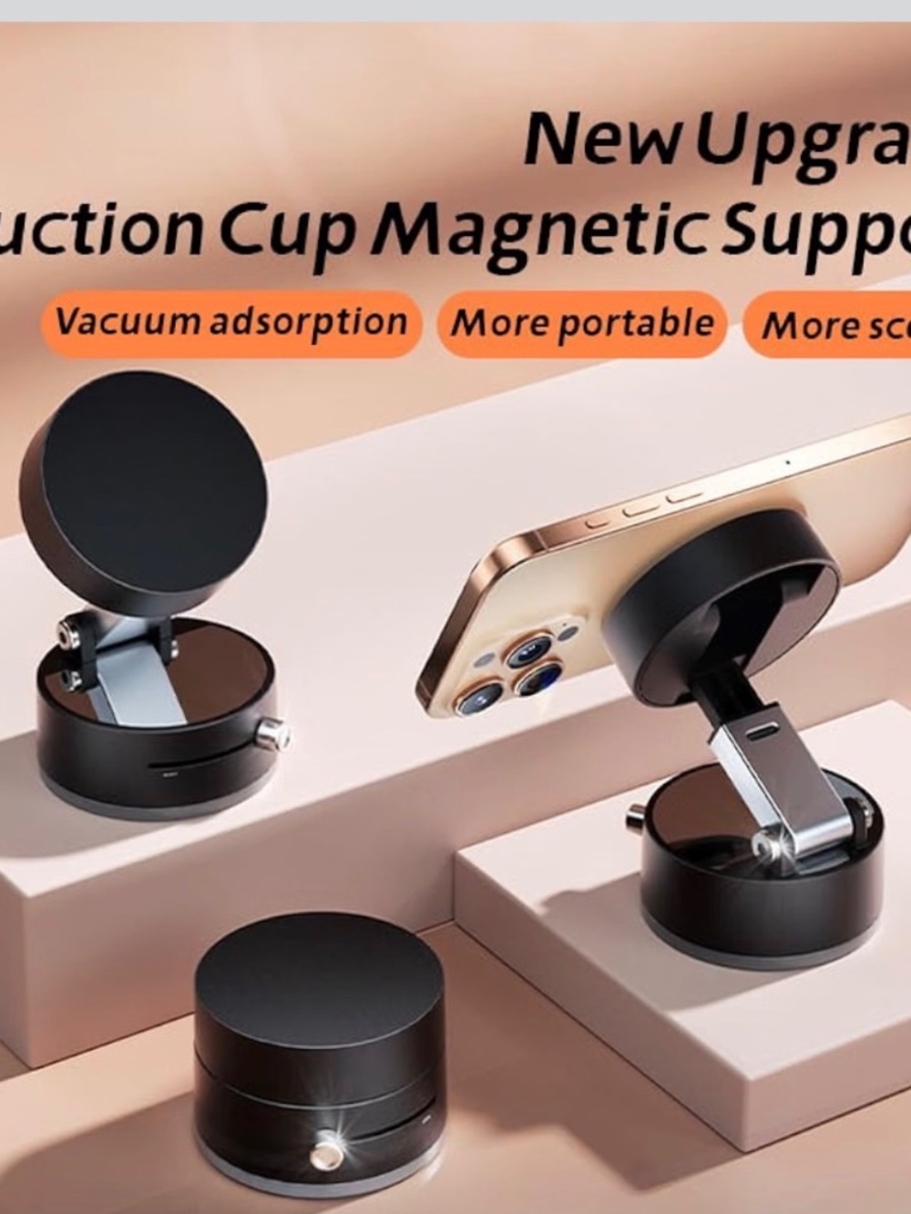 Magnetic Vacuum Phone Mount